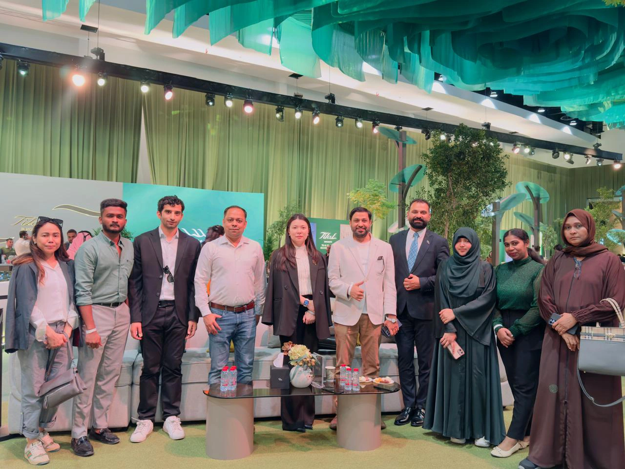 Dar Al Naseem Real Estate team at a Dubai real estate industry event